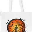 torba eko halloween szkielet na cmentarzu bialy 40x35 cm