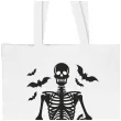 torba eko halloween szkielet z dynia bialy 40x35 cm