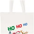 torba eko mikolaj w saniach ho ho ho bialy 40x35 cm