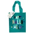 torebka na slodycze happy halloween turkusowy folat 23 x 21 cm