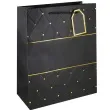 torebka papierowa klasyczna elegancja czarny partypal 44x31 cm
