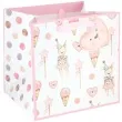 torebka prezentowa dzieciece atrybuty lody rozowy jasny partypal 30 x 30 x 20 cm