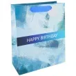 torebka prezentowa happy birthday pastel niebieski partypal 32x26 cm