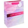 torebka prezentowa happy birthday pastel rozowy partypal 42x32 cm