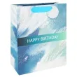 torebka prezentowa happy birthday pastele blekitny partypal 32x26 cm
