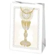 torebka prezentowa i komunia kielich z hostia w ramie pol maki 29x40x12 cm