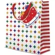 torebka prezentowa iskierki sanie paw 20 x 25 x 10 cm