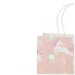 torebka prezentowa jednorozec z rozowa grzywa rozowy partydeco 24 x 10 x 32 cm