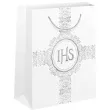 torebka prezentowa komunia swieta krzyz ihs partypal 32x15x12 cm