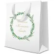 torebka prezentowa komunia swieta wianek paw 27x34 cm