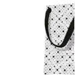 torebka prezentowa kropki bialo czarna paw 12x37 cm