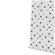 torebka prezentowa kropki bialo czarna paw 12x37 cm
