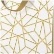 torebka prezentowa luxury mesh bialo zloty paw 20 x 25 x 10 cm