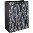 torebka prezentowa opalizujace fale czarny partypal 44x31 cm