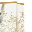 torebka prezentowa rosliny bialo zloty paw 26 5 x 33 5 x 13 cm