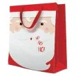 torebka prezentowa swiety mikolaj czerwona paw 26x33 cm