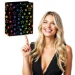 torebka prezentowa teczowe gwiazdki partypal 23 x 18 cm