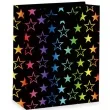 torebka prezentowa teczowe gwiazdki partypal 42 x 32 cm
