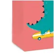 torebka prezentowa wesoly dinozaur czerwona partypal 32 x 26 cm