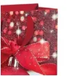 torebka prezentowa xmas bombka domek czerwona partypal 18x23x10 cm