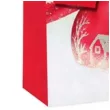 torebka prezentowa xmas bombka domek czerwona partypal 18x23x10 cm