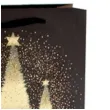 torebka prezentowa xmas choinki czarna partypal 32x42x12 cm