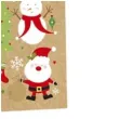 torebka prezentowa xmas elf zlota partypal 26x32x12 5 cm