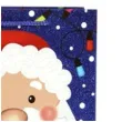 torebka prezentowa xmas mikolaj niebieska partypal 18x23x10 cm