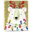 torebka prezentowa xmas mis zlota partypal 26x32x12 5 cm