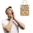 torebka prezentowa xmas pingwiny zlota partypal 32x42x12 cm