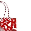 torebka prezentowa xmas renifer czerwona partypal 32x42x12 cm