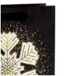torebka prezentowa xmas sniezka czarna partypal 26x32x12 5 cm