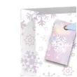 torebka prezentowa xmas sniezki biala partypal 26x32x12 5 cm