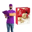 torebka prezentowa xmas zlote bombki czerwona partypal 26x32x12 5 cm