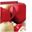 torebka prezentowa xmas zlote bombki czerwona partypal 32x42x12 cm