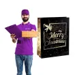 torebka prezentowa xmas zyczenia czarna partypal 32x42x12 cm