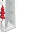 torebka prezentowa zimowa sceneria biala paw 12x37 cm