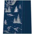 torebka prezentowa zimowa sceneria granatowa paw 12x37 cm