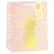 torebka prezentowa zloty ananas rozowa partypal 23 x 18 cm