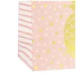 torebka prezentowa zloty ananas rozowa partypal 32 x 26 cm