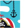 torebki foliowe wyspa piratow amscan 23x16 cm 8 szt