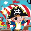 torebki foliowe wyspa piratow amscan 23x16 cm 8 szt