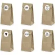 torebki na slodycze love mix kraft partydeco 6 szt