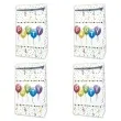 torebki papierowe party happy birthday streamers procos 24x13 cm 4 szt