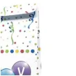 torebki papierowe party happy birthday streamers procos 24x13 cm 4 szt