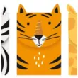 torebki papierowe zwierzeta safari unique 3 szt