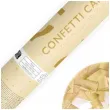 tuba strzelajaca konfetti paski zloty partydeco 20 cm