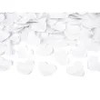 tuba strzelajaca konfetti serca bialy partydeco 40 cm