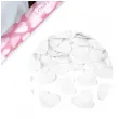 tuba strzelajaca konfetti serca bialy partydeco 60 cm