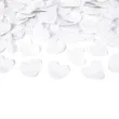 tuba strzelajaca konfetti serca bialy partydeco 60 cm